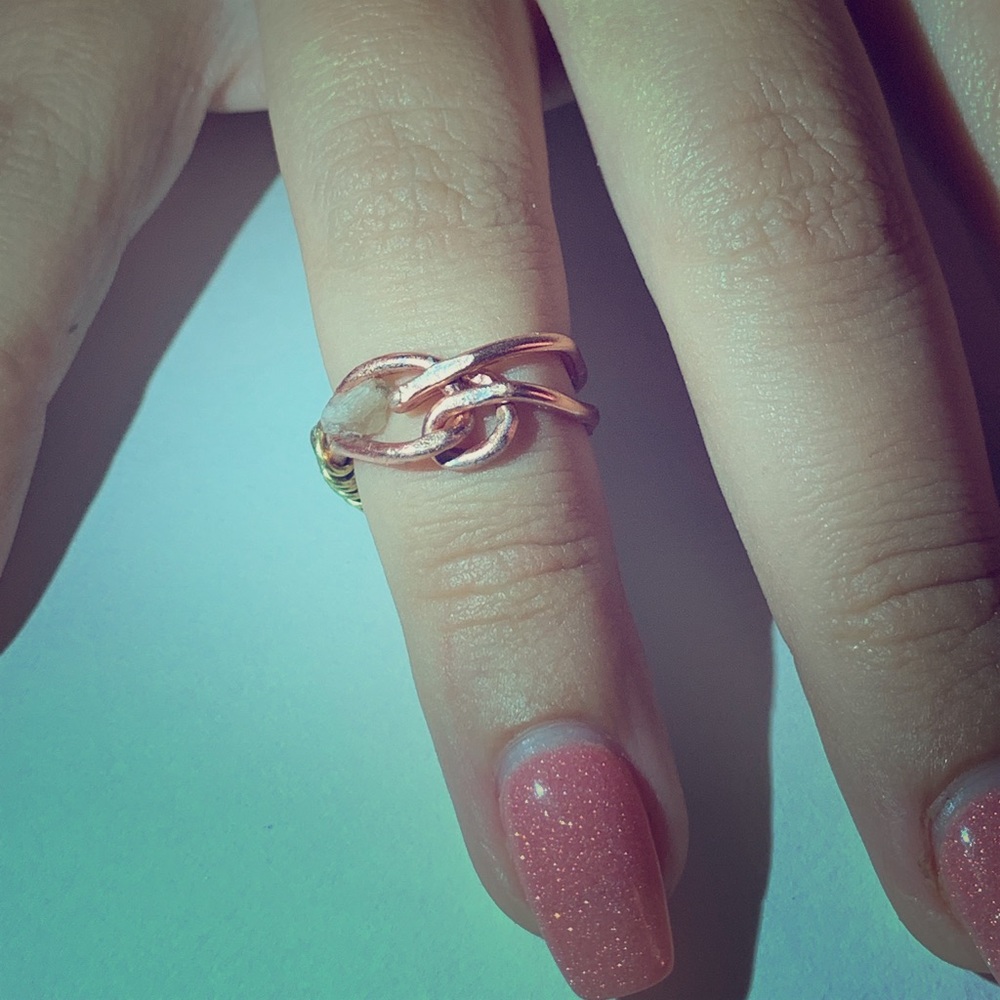 Citrine Knot Ring